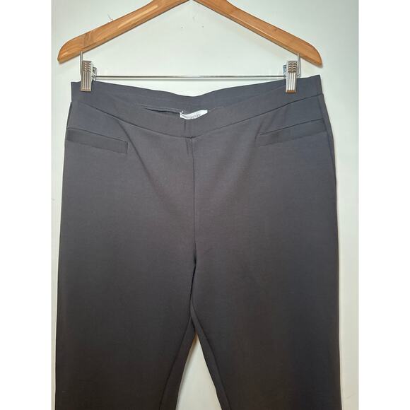 Symphony by a.f Pull on Pants Ponte Knit Bootcut Elastic Waist Comfort Large - Picture 2 of 4